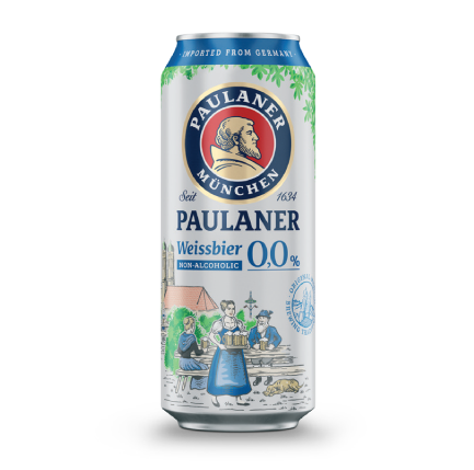 PAULANER NON ALCOHOLIC WEISSBIER 0.0% 500ML CAN