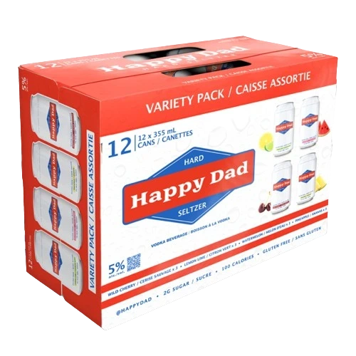HAPPY DAD HARD SELTZER MIX PACK 355ML 12PK CAN