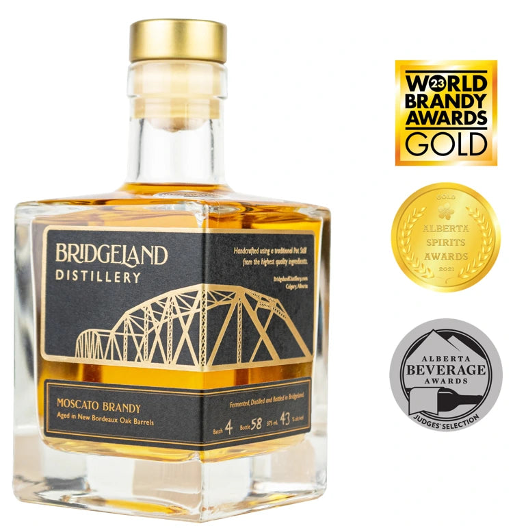 BRIDGELAND MOSCATO BRANDY 375ML