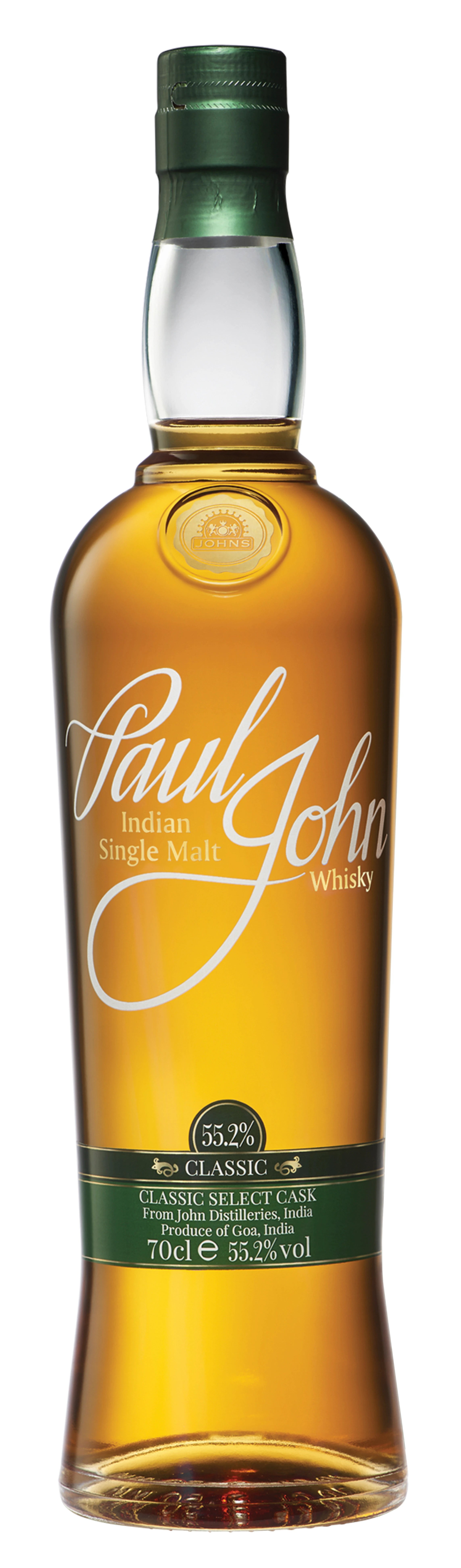 PAUL JOHN CLASSIC SELECT CASK INDIAN SINGLE MALT 750ML