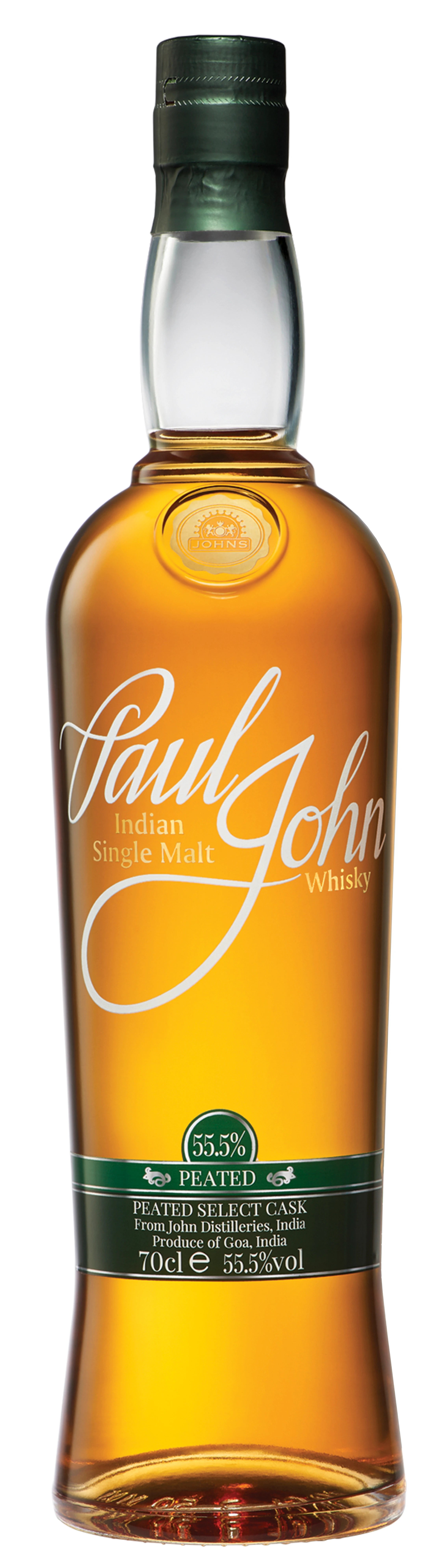 PAUL JOHN PEATED SELECT CASK INDIAN SINGLE MALT WHISKY 750ML