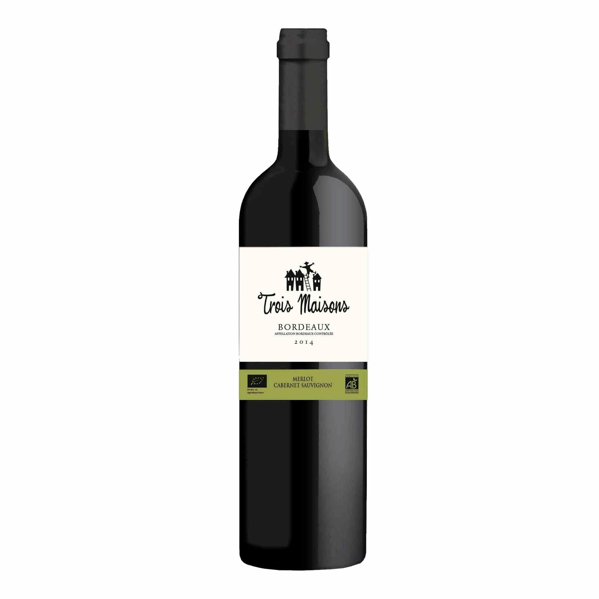 J FAUX TROIS MAISONS ROUGE BORDEAUX 750ML