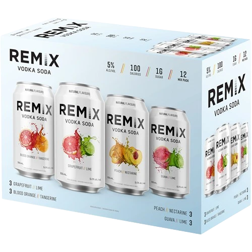 REMIX VODKA SODA MIXER 355ML 12PK CAN