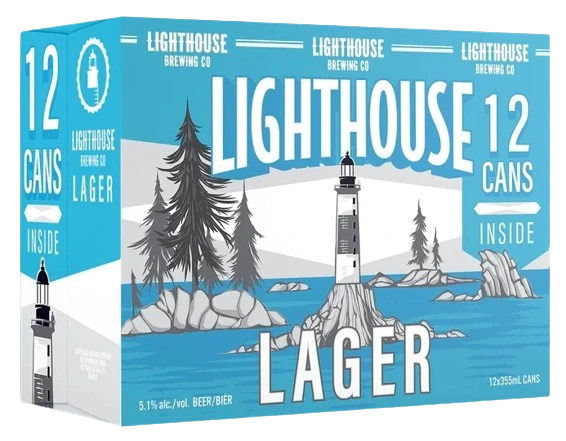 LIGHTHOUSE LAGER 355ML 12PK CAN