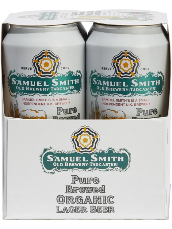 SAMUEL SMITH PURE BREWED ORGANIC LAGER 440ML 4PK CAN @ Windermere [1035893]