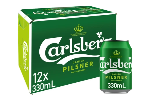 CARLSBERG PILSNER 330ML 12PK CAN