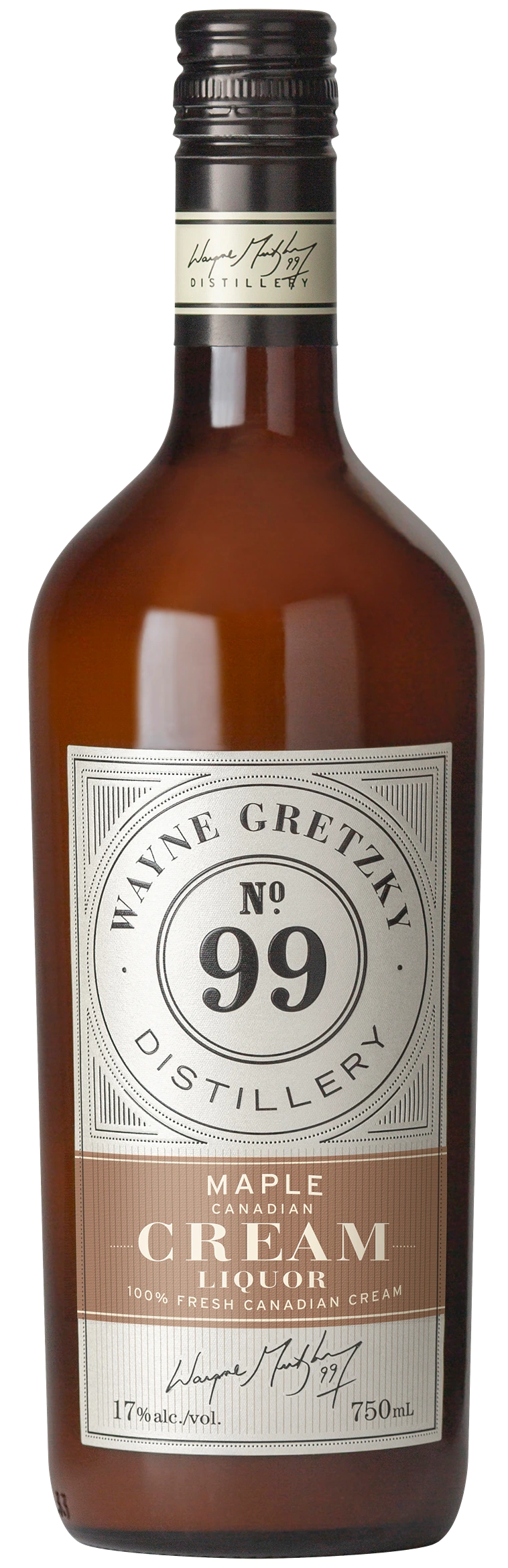 WAYNE GRETZKY NO 99 MAPLE CREAM LIQUEUR 750ML