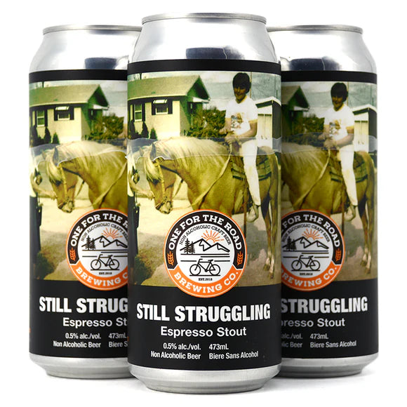 ONE FOR THE ROAD NON ALC STRUGGLING ESPRESSO 473ML 4PK CAN
