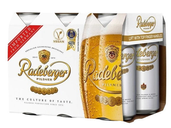 RADEBERGER PILSNER 500ML 6PK CAN
