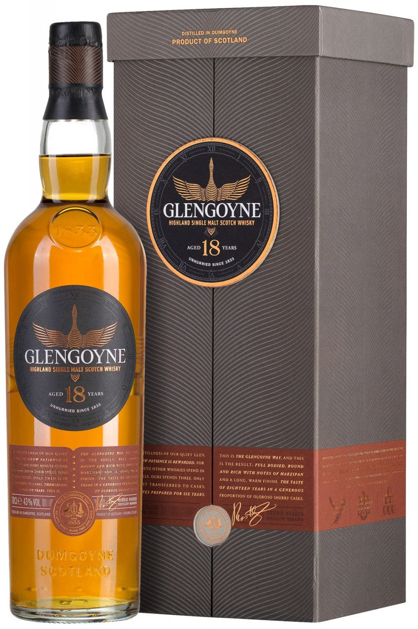 GLENGOYNE 18YR HIGHLANDS SINGLE MALT SCOTCH WHISKY 700ML