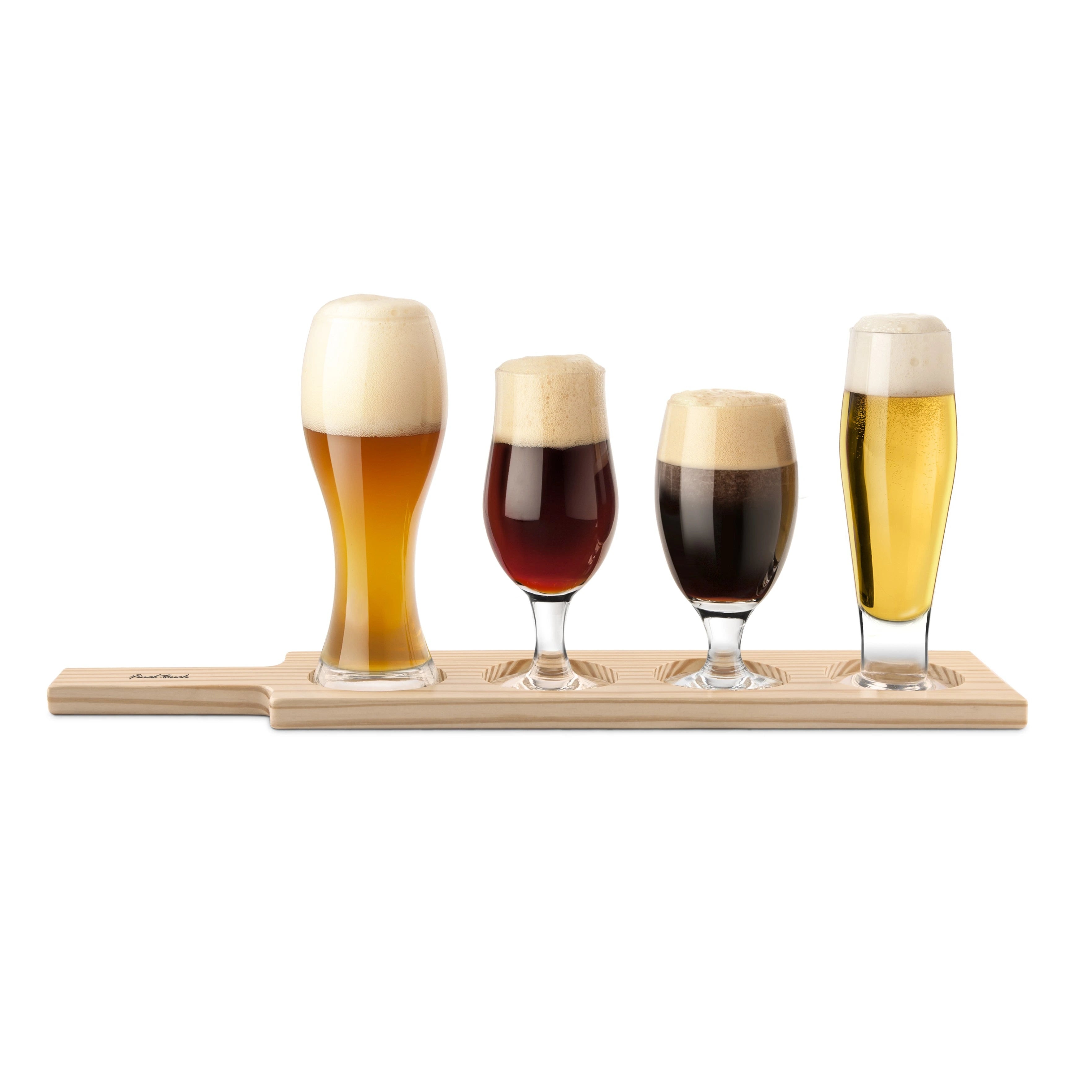 FINAL TOUCH 6 PIECE BEER TASTING PADDLE SET