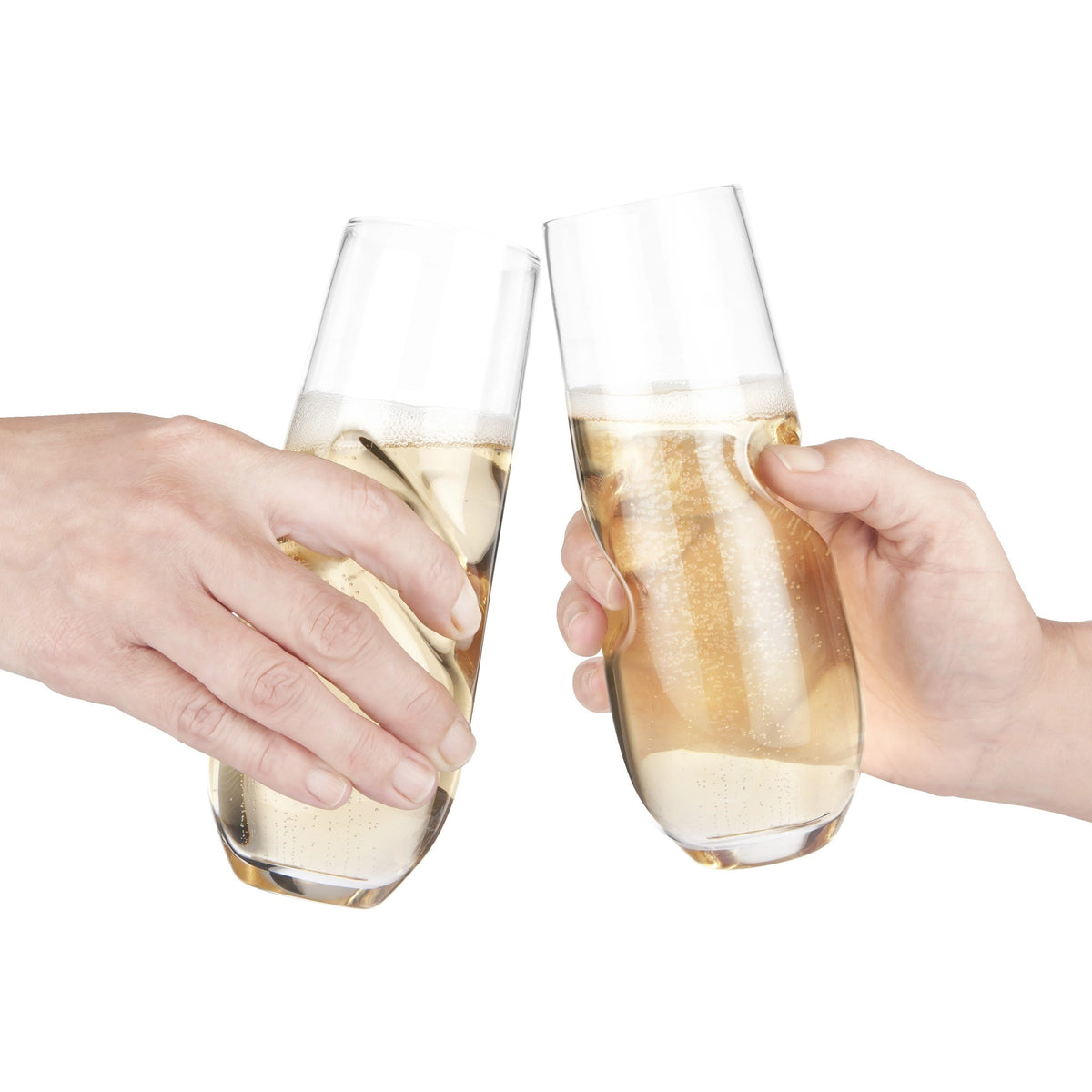 FINAL TOUCH BUBBLES SPARKLING STEMLESS GLASSES 4PK