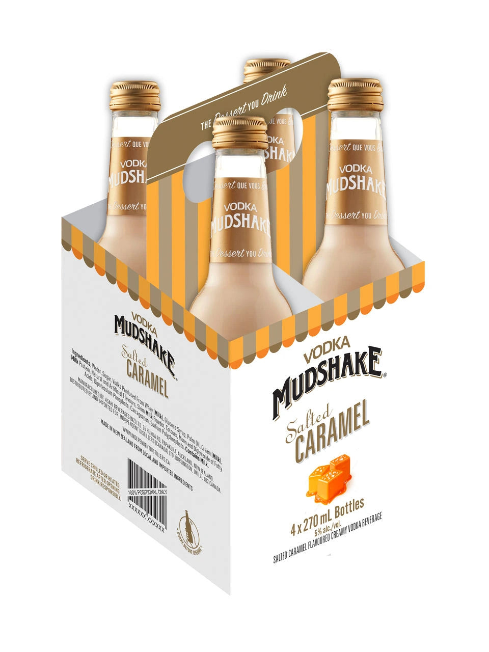 VODKA MUDSHAKE SALTED CARAMEL 270ML 4PK BT @ Emerald Hills [1037376]
