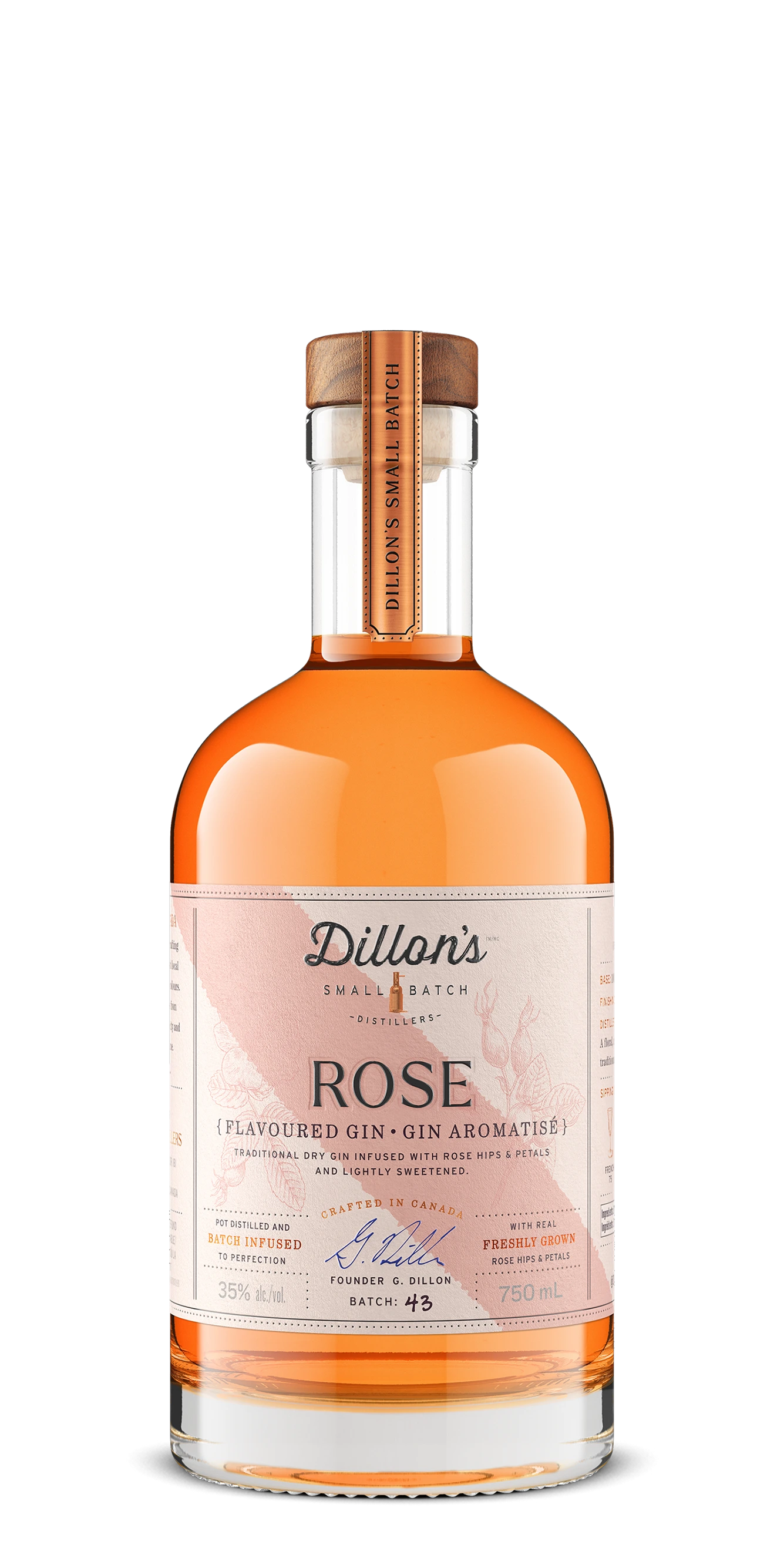 DILLONS ROSE GIN 750ML