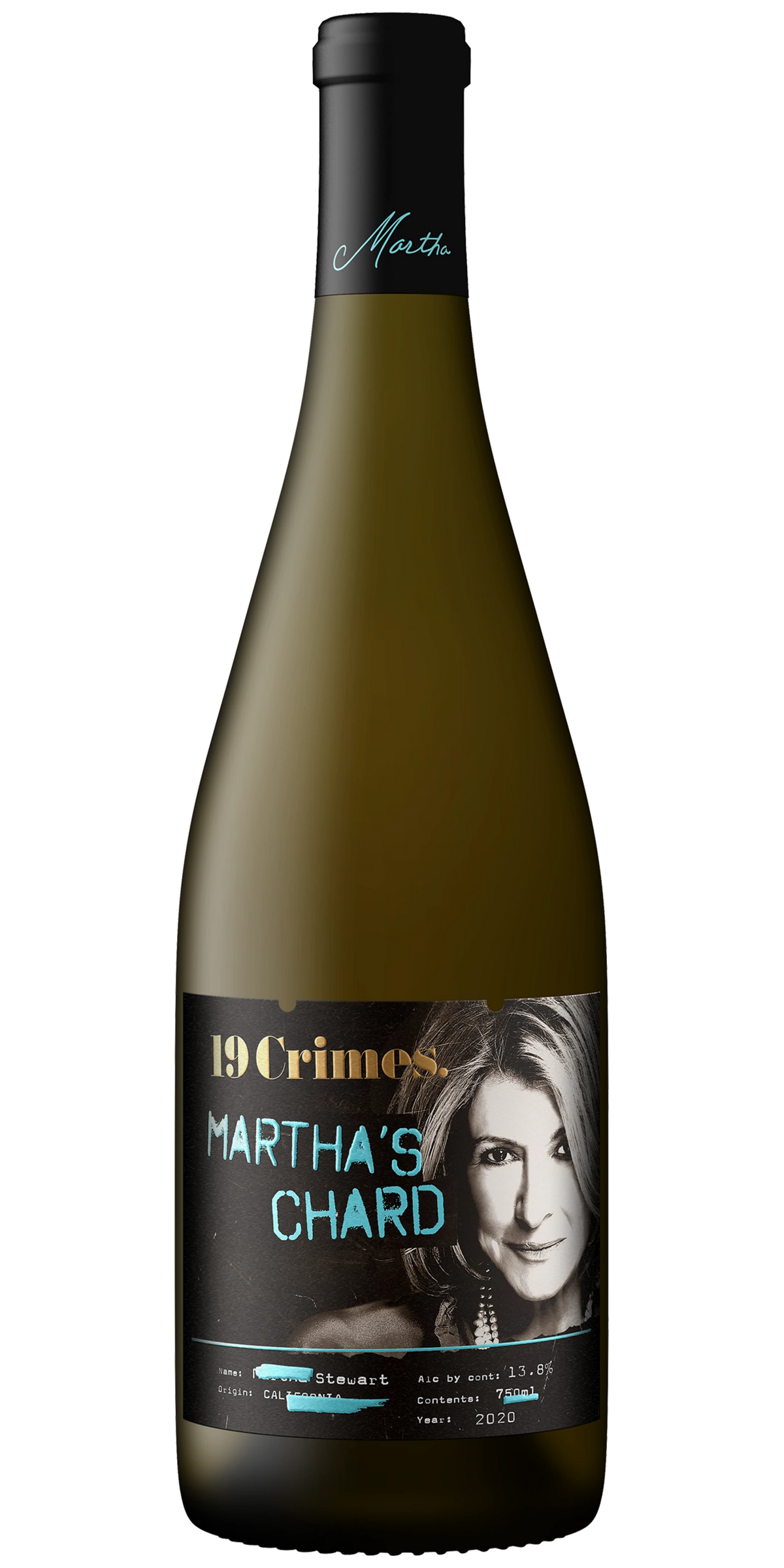 19 CRIMES CALI MARTHAS CHARDONNAY 750ML @ MacTaggart [1038115]