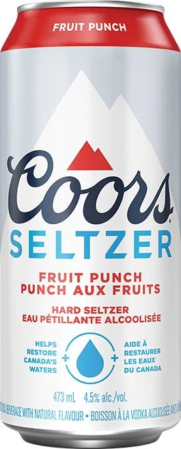 COORS SELTZER FRUIT PUNCH 473ML CAN