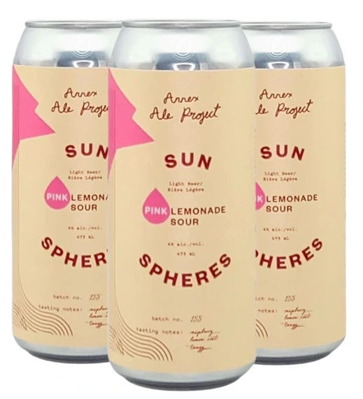 ANNEX SUN SPHERES PINK LEMONADE SOUR 473ML 4PK CAN