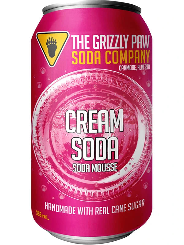 GRIZZLY PAW CREAM SODA 355ML CAN