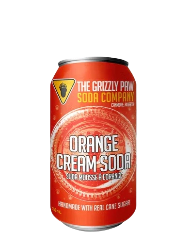 GRIZZLY PAW ORANGE CREAM SODA 355ML CAN