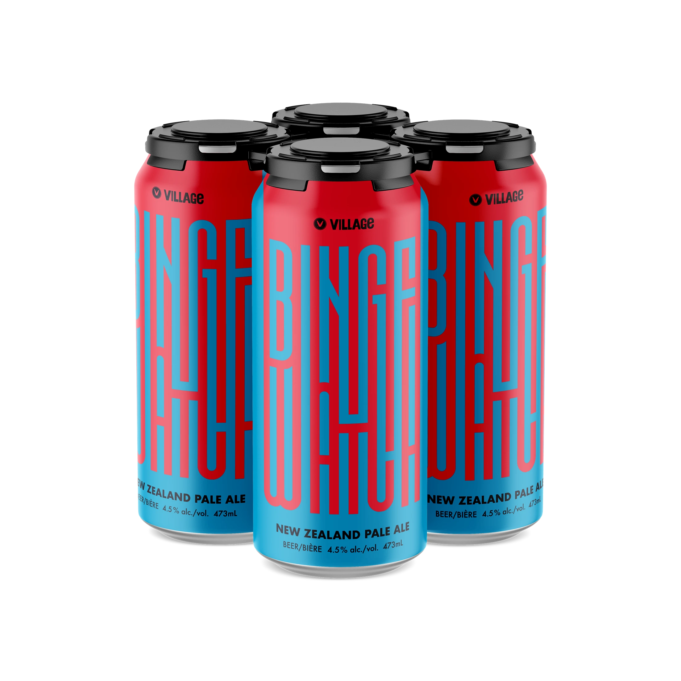 VILLAGE BINGE WATCH NZPA 473ML 4PK CAN