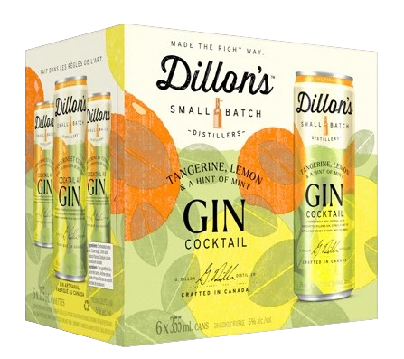 DILLONS TANGERINE LEMON MINT GIN COCKTAIL 355ML 6PK CAN