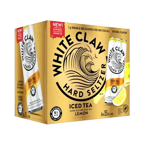 WHITE CLAW HARD SELTZER ICED TEA LEMON 355ML 6PK CAN