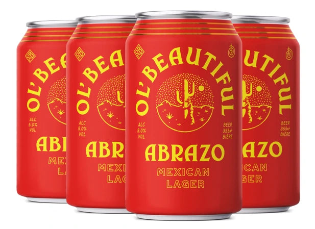 OL BEAUTIFUL ABRAZO MEXICAN LAGER 355ML 6PK CAN