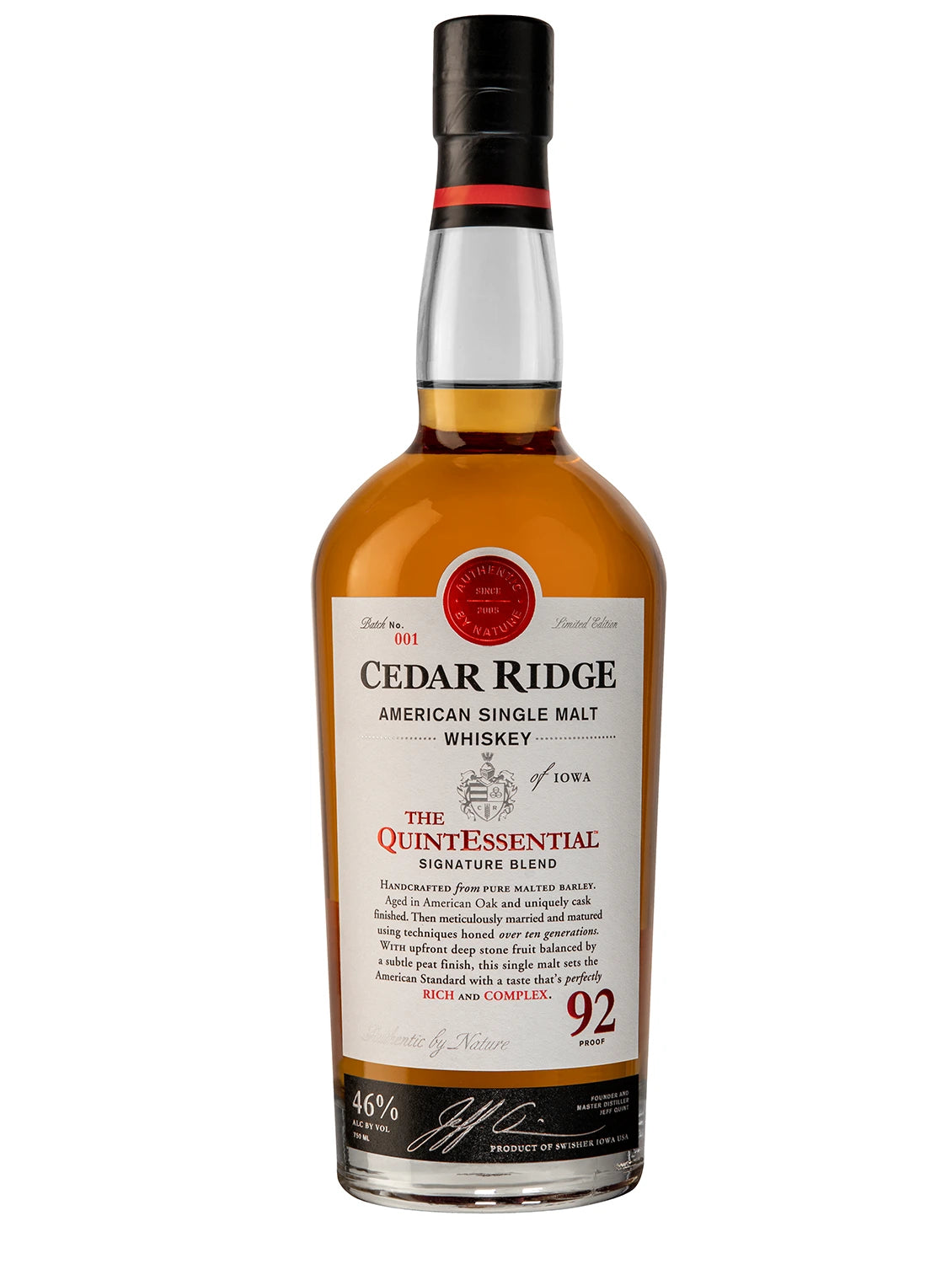 QUINTESSENTIAL AMERICAN SINGLE MALT 750ML