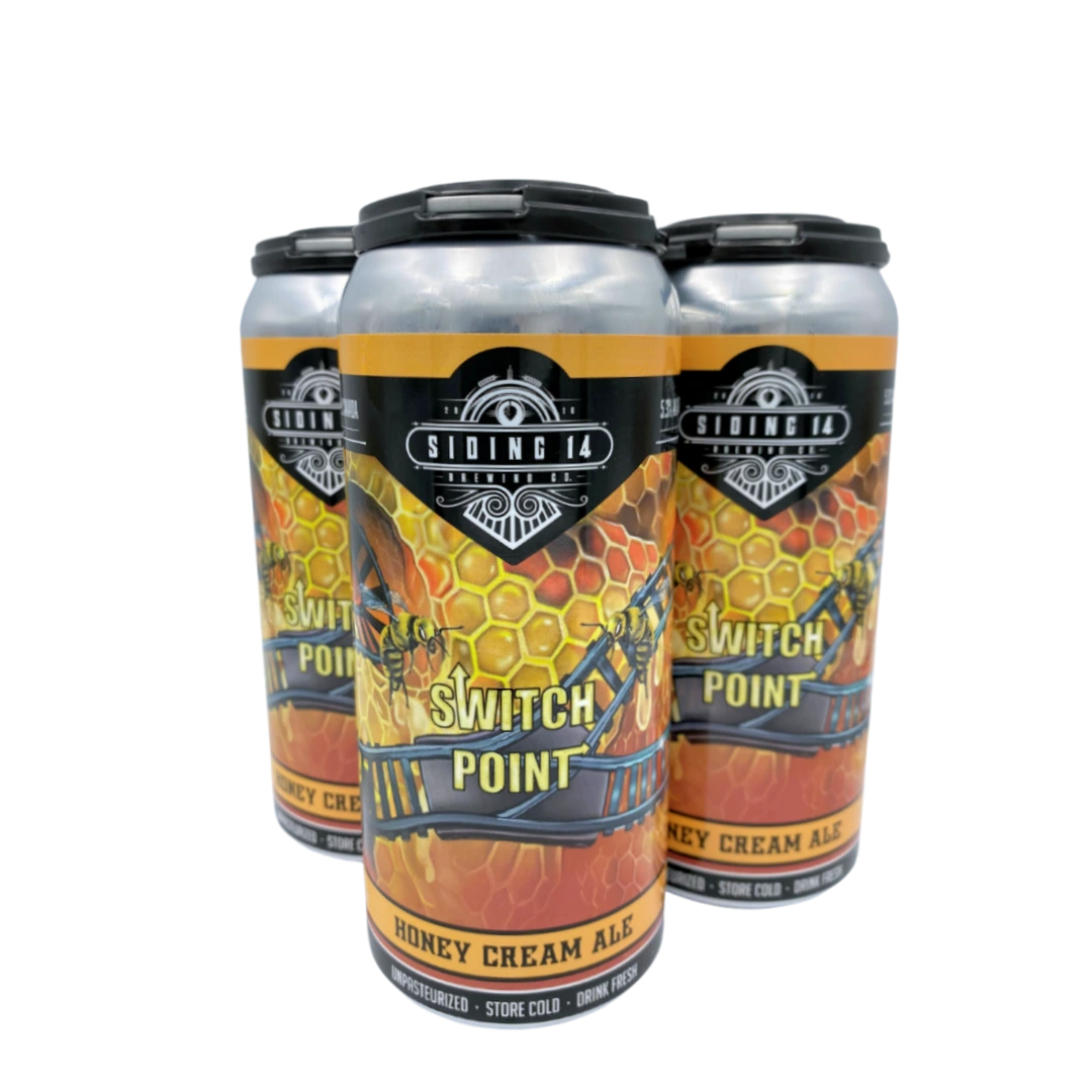 SIDING 14 SWITCH POINT HONEY CREAM ALE 473ML 4PK CAN