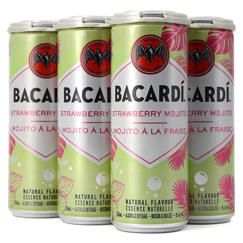 BACARDI STRAWBERRY MOJITO 355ML 6PK CAN