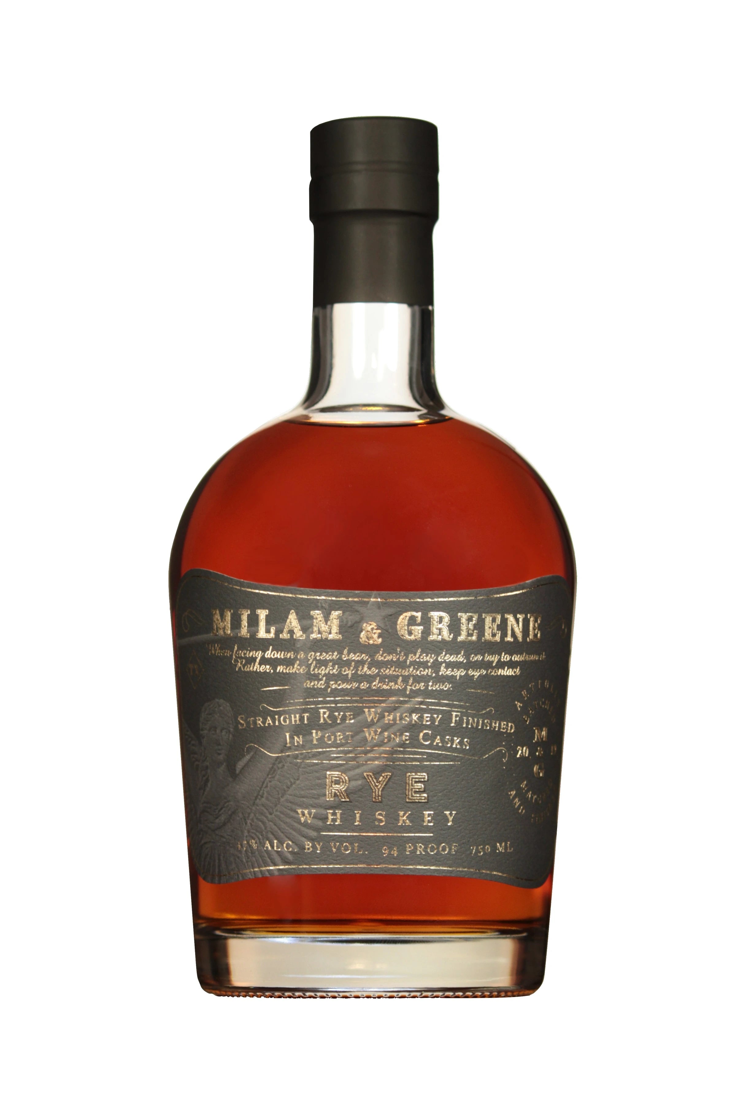 MILAM & GREEN RYE WHISKEY PORT FINISH 750ML
