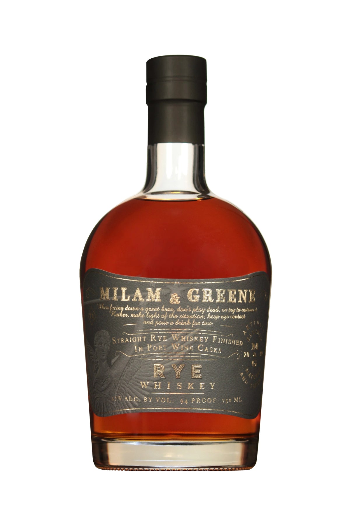 MILAM & GREEN RYE WHISKEY PORT FINISH 750ML