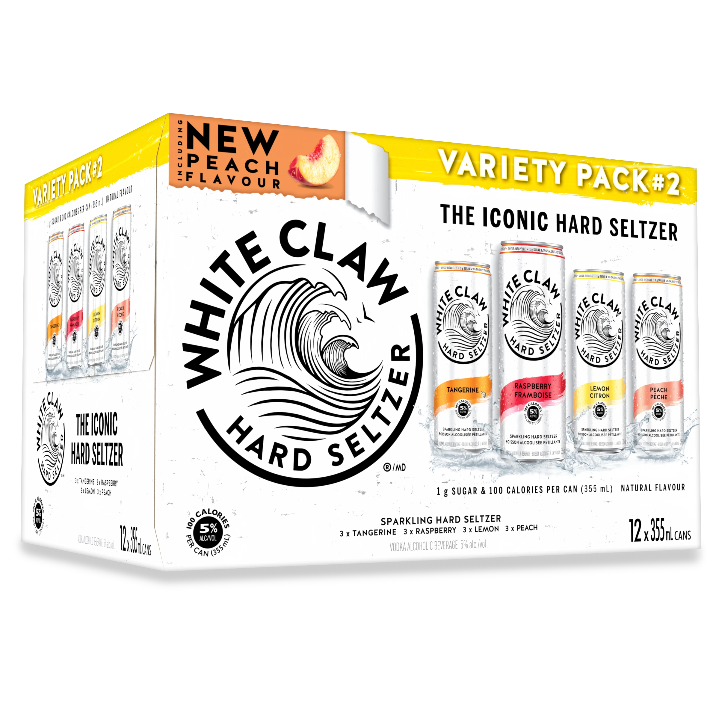 WHITE CLAW HARD SELTZER MIXER NO 2 355ML 12PK CAN
