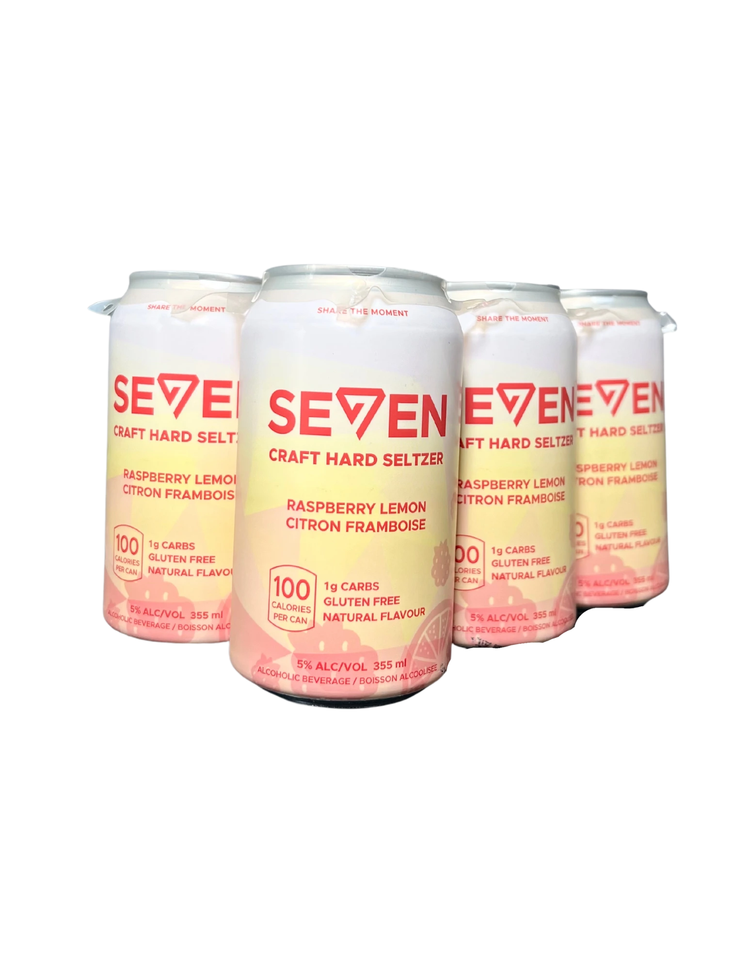 ALLEY KAT SEVEN RASPBERRY LEMON SELTZER 355ML 6PK CAN