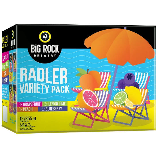BIG ROCK RADLER MIXER 355ML 12PK CAN