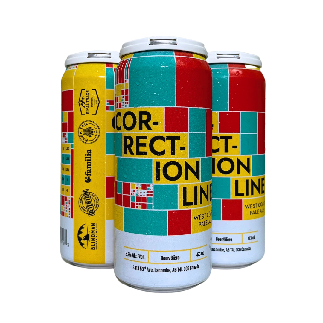 BLINDMAN CORRECTION LINE PALE ALE 473ML 4PK CAN