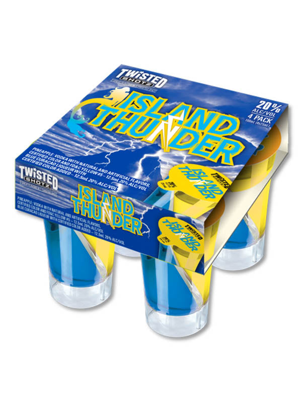 TWISTED SHOTZ ISLAND THUNDER 30ML 4PK