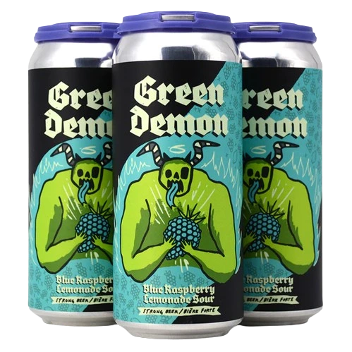 NEW LEVEL GREEN DEMON BLUE RASP LEMONADE SOUR 473ML 4PK CAN
