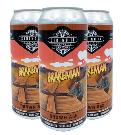 SIDING 14 BRAKEMAN BROWN ALE 473ML 4PK CAN