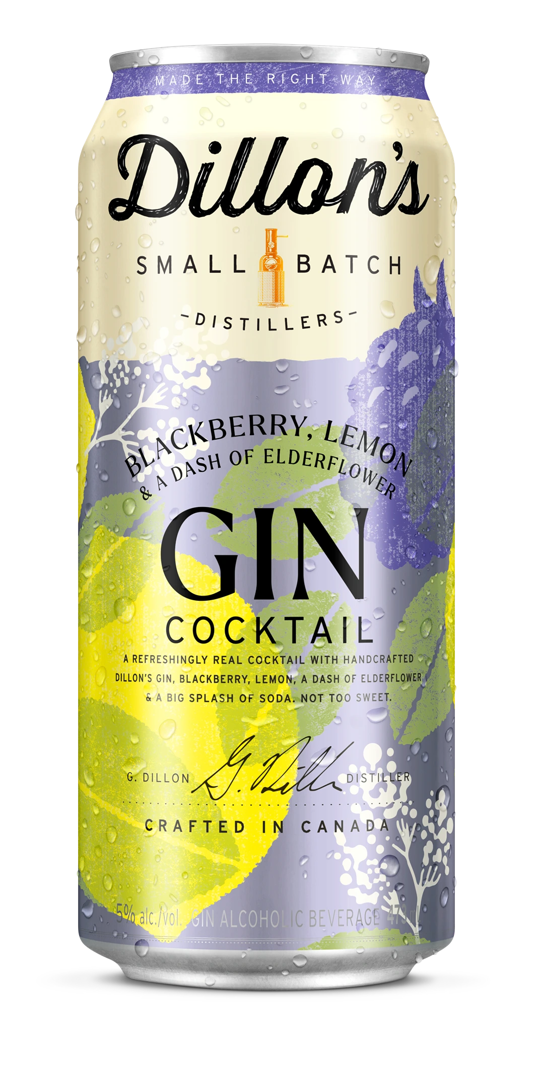 Wine and Beyond - DILLONS BLACKBERRY LEMON & A DASH OF ELDERFLOWER ...