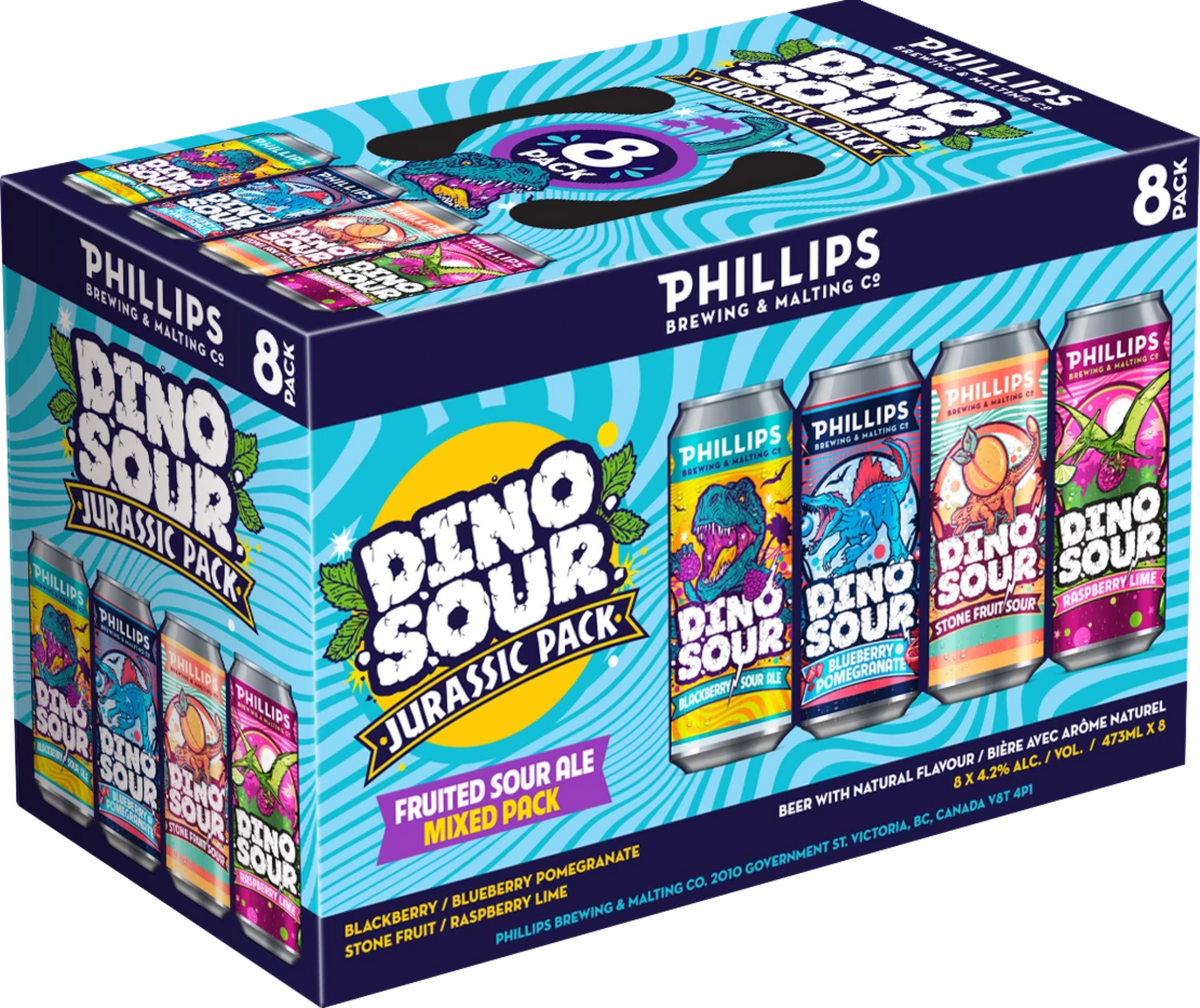 PHILLIPS JURASSIC MIXER 473ML 8PK CAN