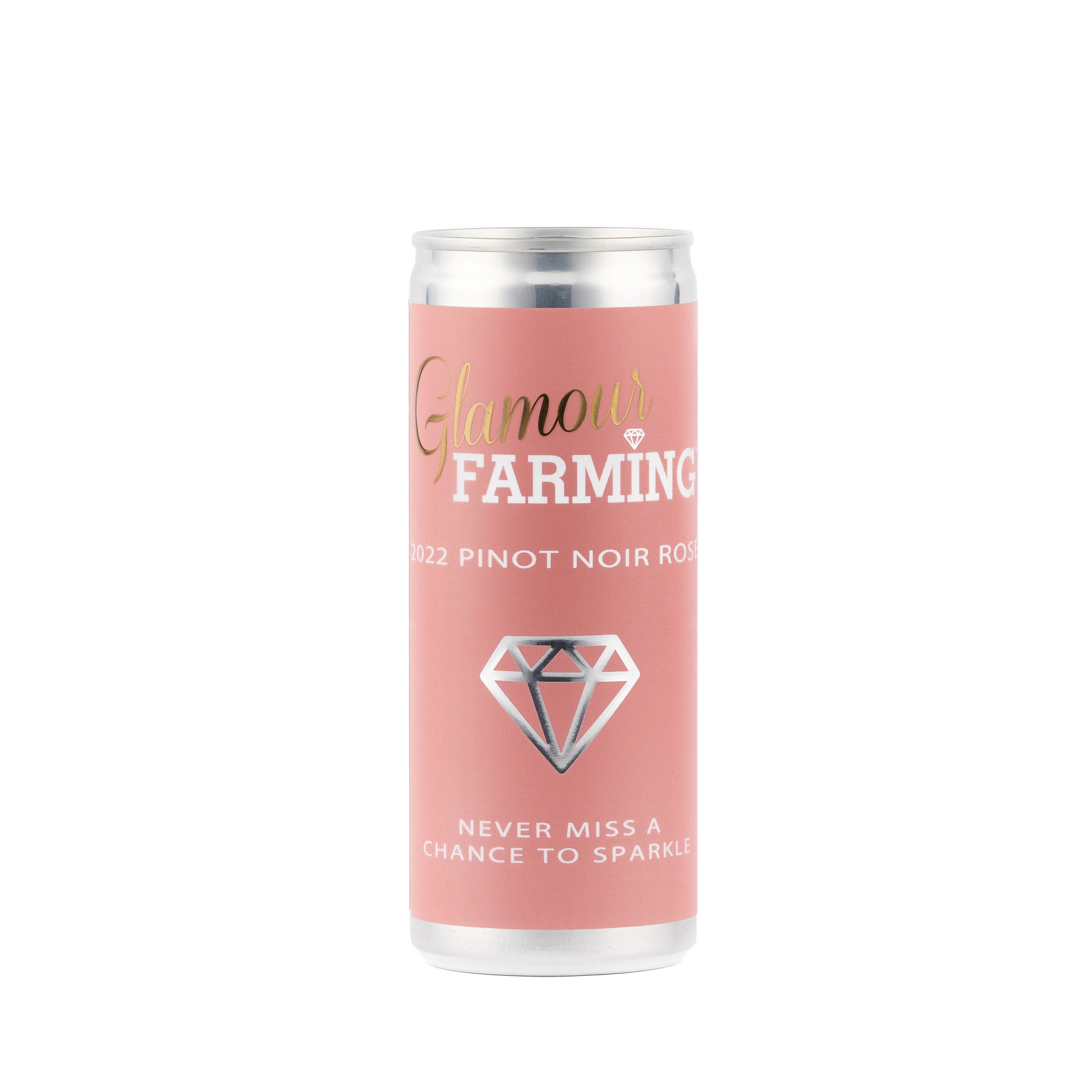 GLAMOUR FARMING PINOT NOIR ROSE 250ML CAN