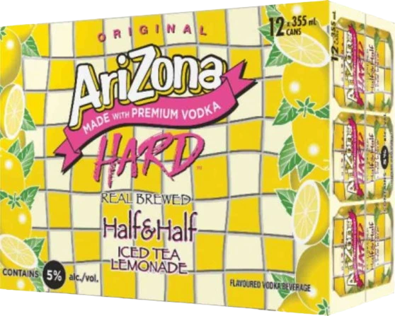 ARIZONA HARD HALF & HALF 355ML 12PK CAN