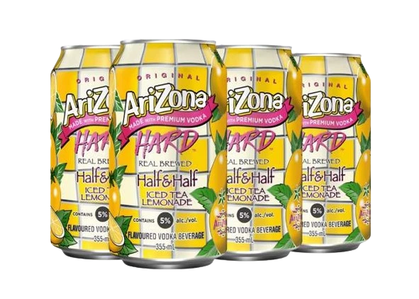 ARIZONA HARD HALF & HALF 355ML 6PK CAN