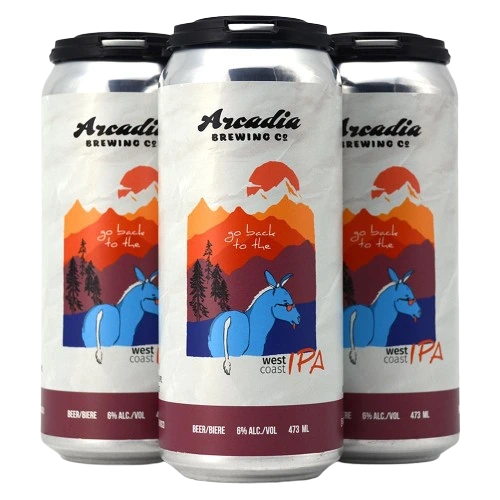 ARCADIA GO BACK TO THE WEST COAST IPA 473ML 4PK CAN