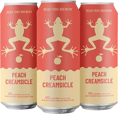DEAD FROG PEACH CREAMSICLE 473ML 4PK CAN