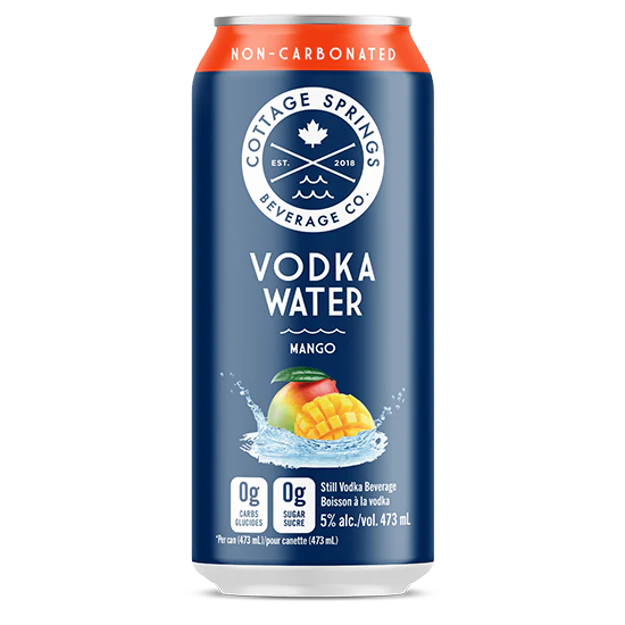 COTTAGE SPRINGS VODKA WATER MANGO 473ML CAN