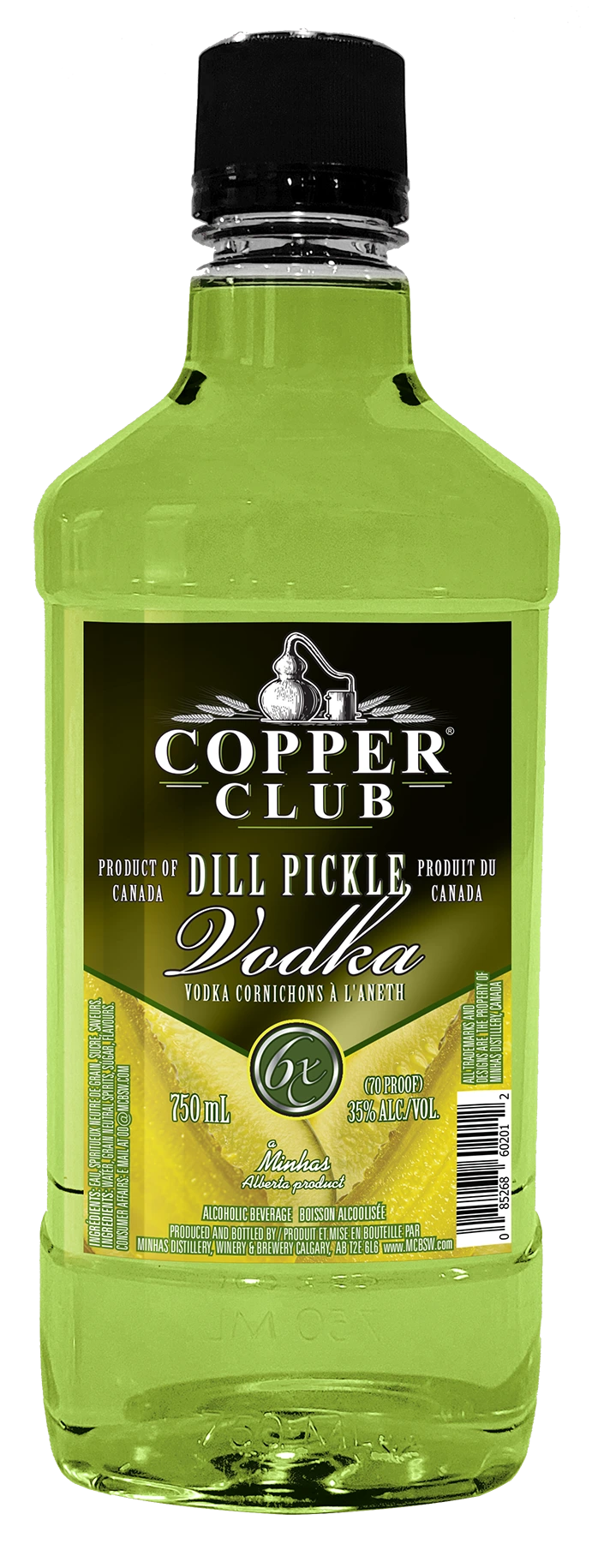 COPPER CLUB DILL PICKLE VODKA 750ML