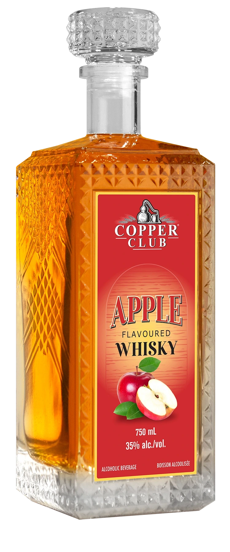 COPPER CLUB APPLE FLAVOURED WHISKY 750ML