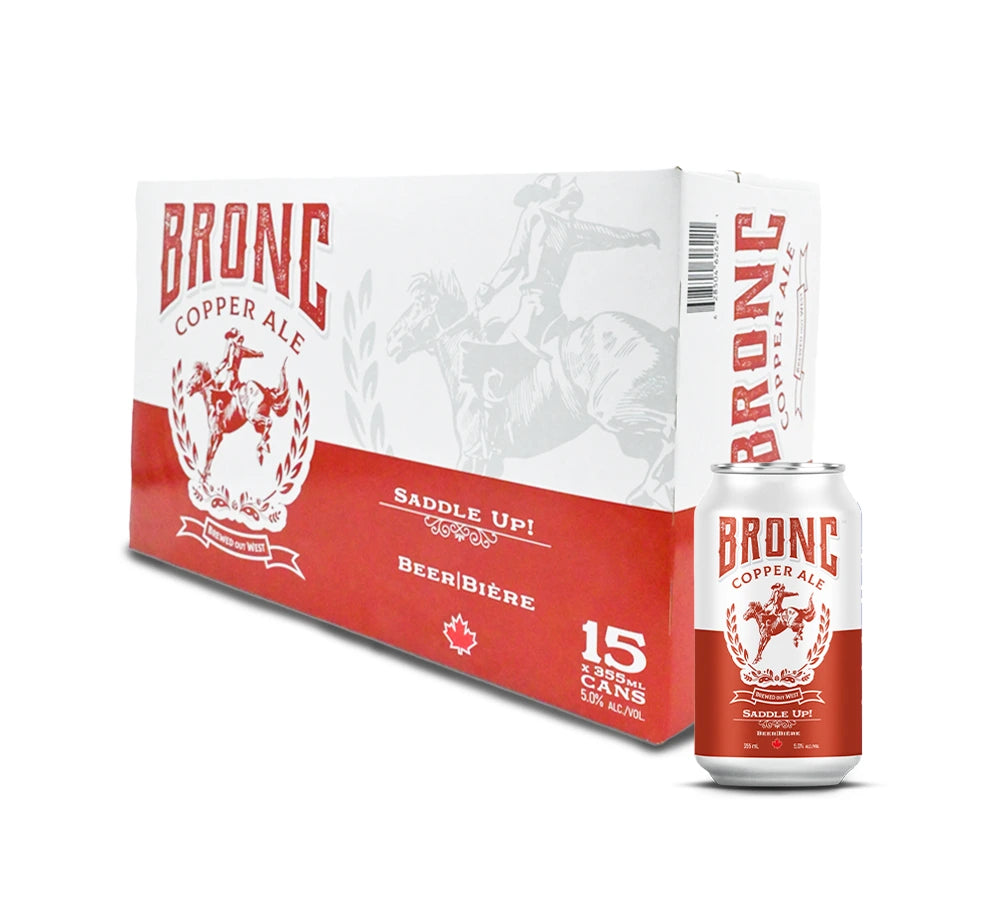 BRONC COPPER ALE 355ML 15PK CAN